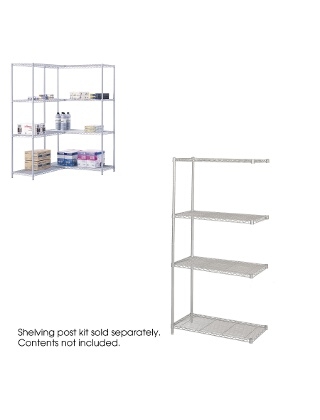 Safco Industrial Add-On Unit, 36 x 18" 5286GR ES3359