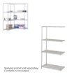 Safco Industrial Add-On Unit, 36" x 18" 5286GR ES3359