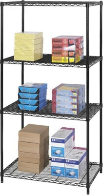 Safco Industrial Wire Shelving, 36" x 24" 5288BL ES3362