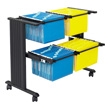 Safco Muv Double Width Filing Cart 5327BL
