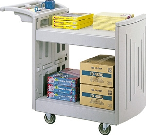 Safco 2-Shelf Molded Utility Cart 5330GR ES3382