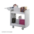 Safco 2-Shelf Molded Book Cart 5332GR ES3383