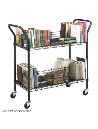 Safco Wire Book Cart 5333BL ES3384