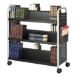 Safco Scoot Double Sided 6 Shelf Book Cart 5335BL (Black) ES3385