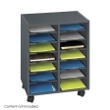 Safco Go Cart 14-Compartment Organizer Cart 5392BL ES3417