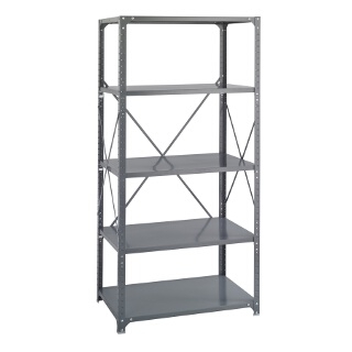 Safco Commercial Steel Shelving, 36" x 24" with 5 Shelves 6267
