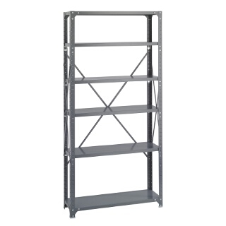 Safco Commercial Steel Shelving, 36" x 12" with 6 Shelves 6268