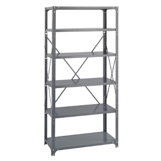 Safco Commercial Steel Shelving, 36" x 18" with 6 Shelves 6269