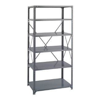 Safco Commercial Steel Shelving, 36" x 24" with 6 Shelves 6270