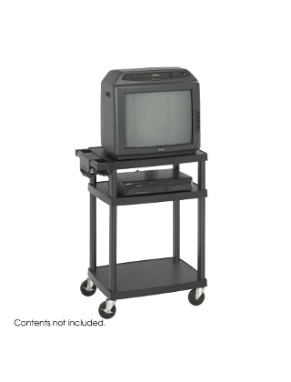 Safco Adjustable Plastic AV/TV Cart 8933BL ES3509