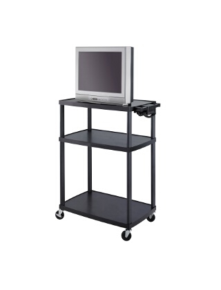 Safco Plastic AV Adjustable TV Cart 8944BL ES3514