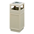 Safco Canmeleon Recessed Panel Side Opening with Urn Receptacle, 15 Gallon 9474TN
