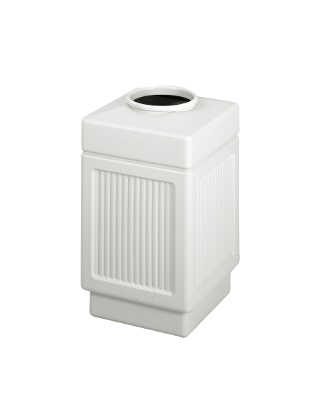 "Safco Canmeleon Recessed Panel, Top Open, 38 Gallon-Square 9475GR" ES3538