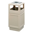 Safco Canmeleon Recessed Panel Side Opening with Urn Receptacle, 38 Gallon 9477TN (Tan) ES3543