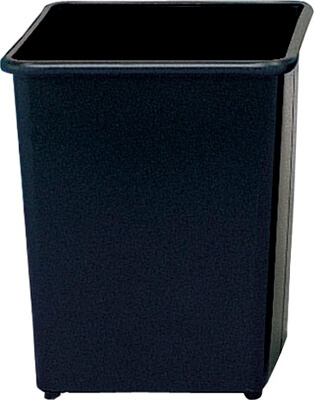"Safco Square Wastebasket, 31 Qt. (Qty.3) 9612BL" ES3548