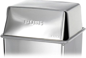 Safco Push-Top Lid for 36 Gallon Receptacle Base 9662SS