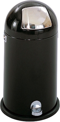 Safco Dome Step-On Receptacle, 9 Gallon 9720BL