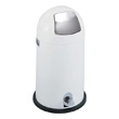 Safco Dome Step-On Receptacle, 9 Gallon 9720WH