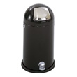 Safco Dome Step-On Receptacle, 12 Gallon 9721BL