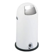 Safco Dome Step-On Receptacle, 12 Gallon 9721WH