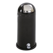 Safco Dome Step-On Receptacle, 15 Gallon 9722BL (Black) ES3594