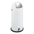 Safco Dome Step-On Receptacle, 15 Gallon 9722WH (White) ES3595