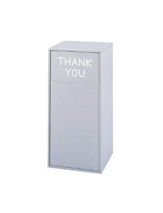 Safco Flat Top Wood Receptacle 9728GR ES3596