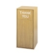 Safco Flat Top Wood Receptacle 9728MO ES3597