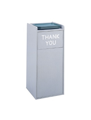 Safco Wood Food Court Receptacle 9729GR ES3598