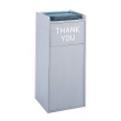 Safco Wood Food Court Receptacle 9729GR (Gray) ES3598