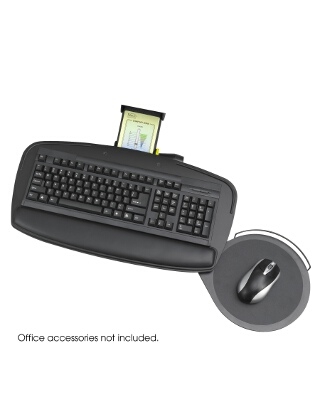 Safco Premier Series Keyboard Platform with Control Zone ES3632