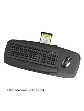 Safco Premier Series 27" Keyboard Platform with Control Zone ES3635
