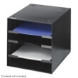Safco Steel Desktop Organizer, 4 Compartment 3112BL ES3649