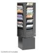 Safco 44-Pocket Steel Rotary Magazine Rack 4324BL (Black) ES3730