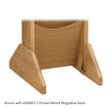 Safco Wood Magazine Rack Base 4332MO (Medium Oak) ES3743