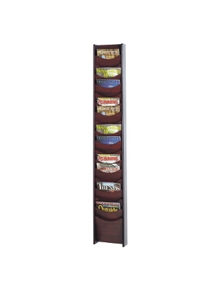 Safco 18-Pocket Wood Magazine Rack ES3745