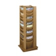 Safco 48-Pocket Solid Wood Rotating Display 4335MO (Medium Oak) ES3748