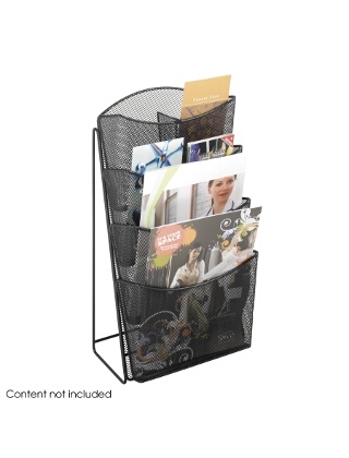 Safco Onyx Mesh 4 Pocket Magazine Rack ES3759