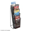 Safco Onyx Mesh 4 Pocket Pamphlet Display 5641BL ES3760