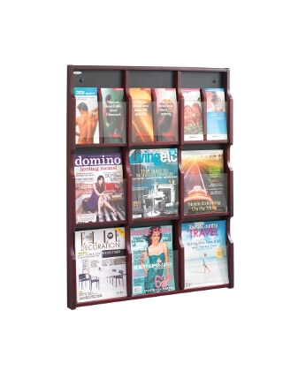 Safco Expose 9 Magazine 18 Pamphlet Display ES3762