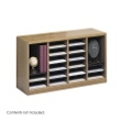 Safco E-Z Stor Wood Literature Organizer, 24 Compartments 9311MO ES3812