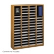 Safco E-Z Stor Wood Literature Organizer, 60 Compartments 9331MO ES3820