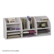 Safco Radius Front 12 Compartment Desktop Organizer 9411GR (Gray) ES3830