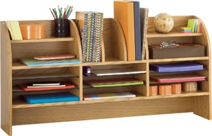 Safco Radius Front 16 Compartment Desktop Organizer 9415MO