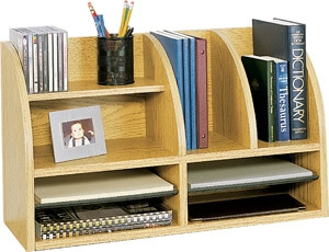 Safco Radius Front 8 Compartment Desktop Organizer 9417MO