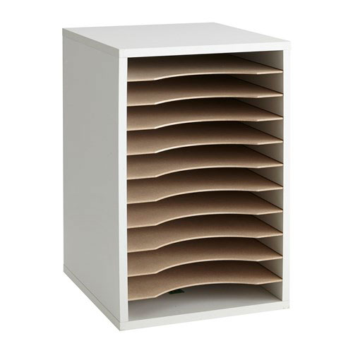 Safco Vertical Desk Top Sorter - 11 Compartment ES3834