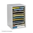 Safco Vertical Desk Top Sorter - 11 Compartment 9419GR (Gray) ES3834