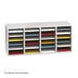 Safco Wood Adjustable Literature Organizer, 24 Compartment 9423GR (Gray) ES3840
