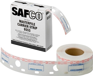 Safco 2-1/2 W Polyester Carrier Strips for MasterFile2 6553 ES417