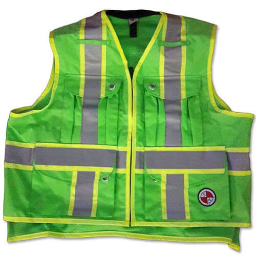 Safety Apparel SVX - Light Duty X-Back Summer Vest - Lime Green
